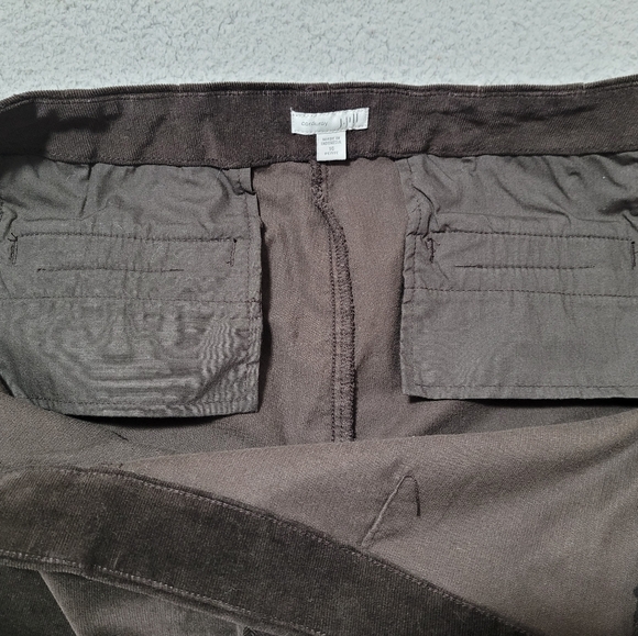 Corduroy J Jill Brown Pants with Side Zipper 14 Petite - Picture 3 of 13